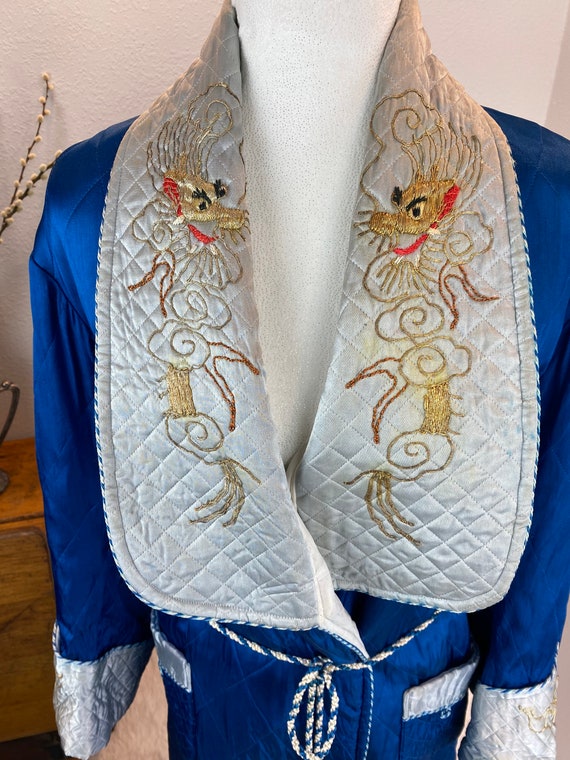 Vintage 1950’s Japanese Double Dragon Robe