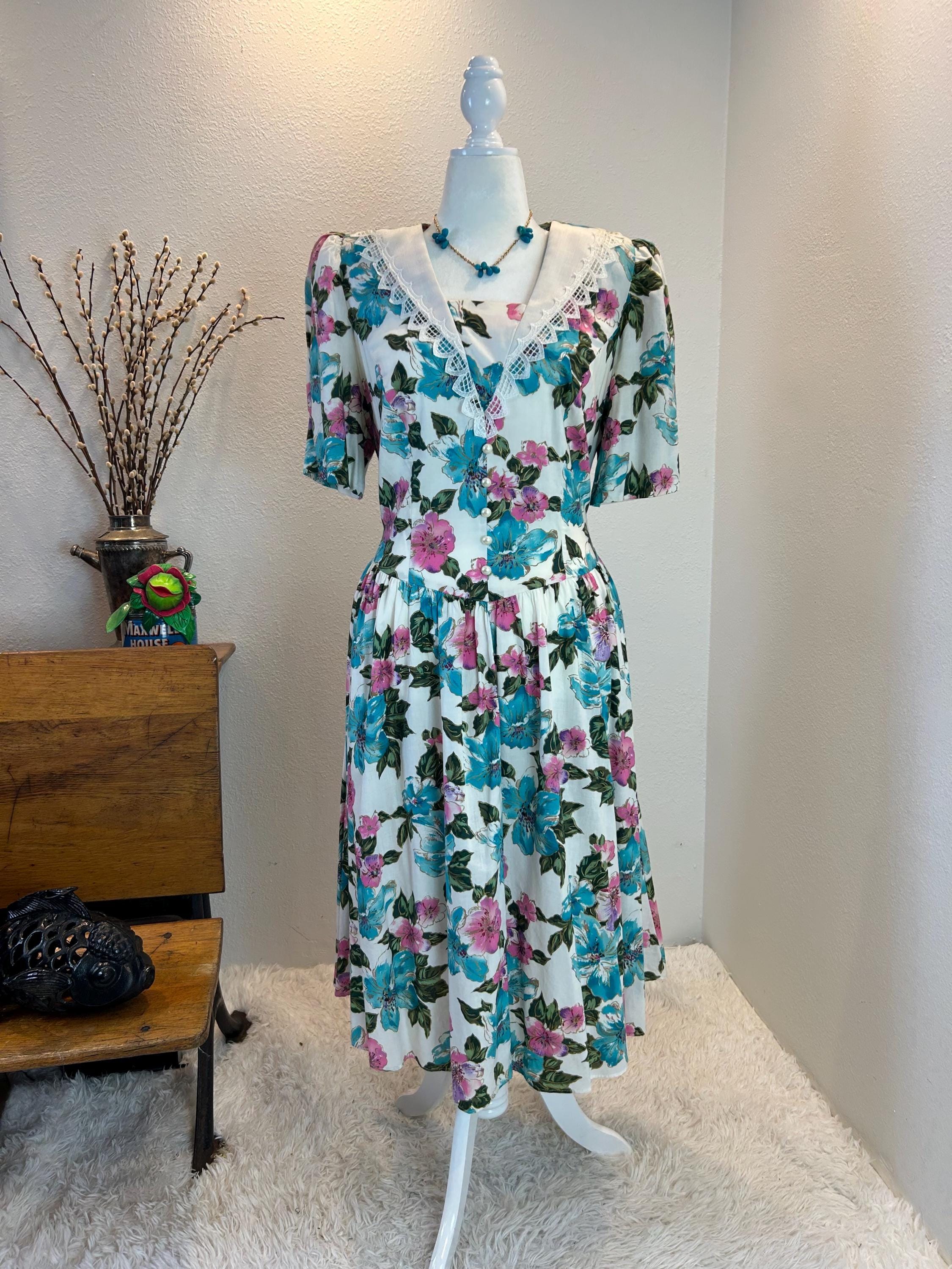 トリートユアセルフFloral vintage like dress s-l1200.jpg