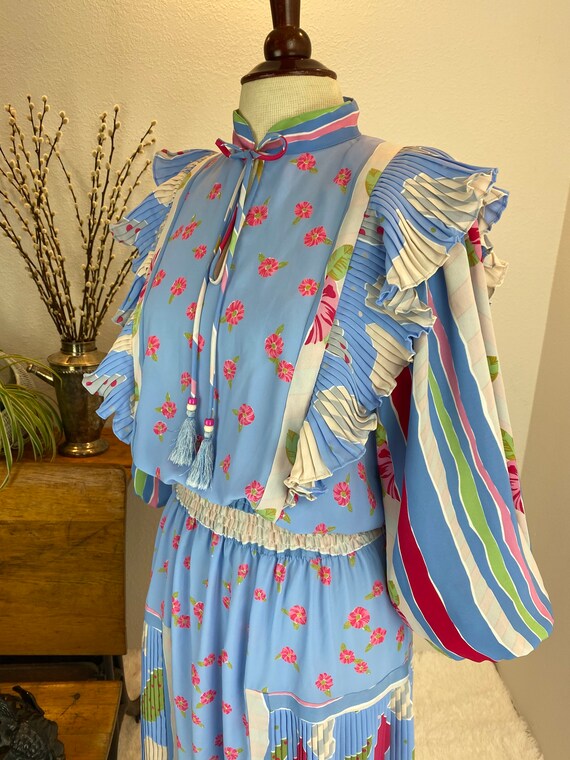 Vintage 1980s Dianne Frey “Georgette”Dress