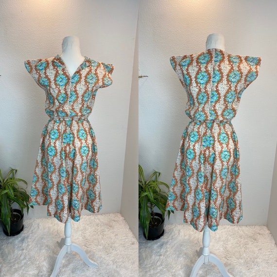 1960s dress / 60s dress / homemade 1960s house dr… - image 7