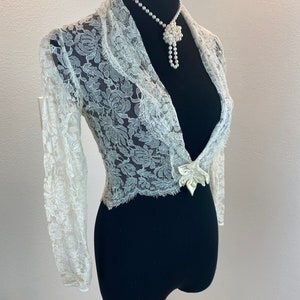 1940s Lace Bolero / 1940s bolero / 1940s Lace wounded image 3