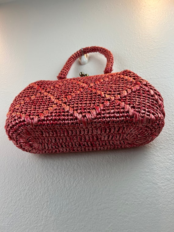 1960’s Raffia Purse / 60s Raffia Purse / 1960s pu… - image 5