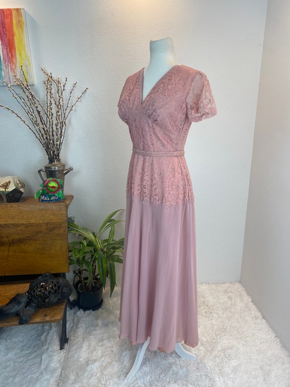 1940s dress / 40s dress / 1940s lace dress / DuBe… - image 9