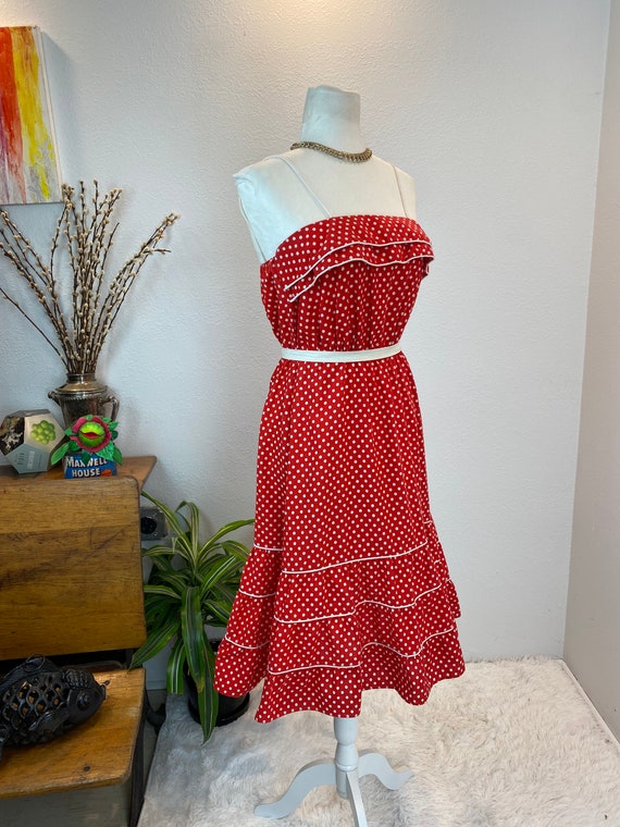 1980s dress / 80s dress / vintage sun dress - image 8