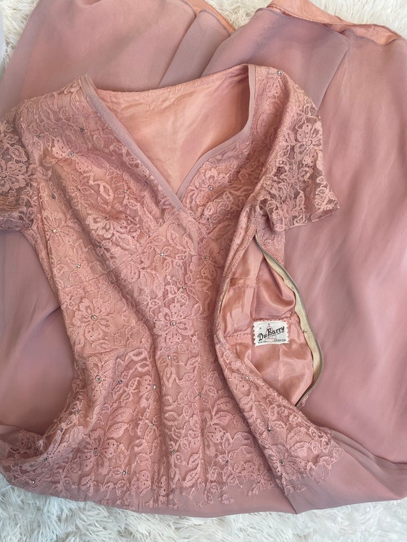 1940s dress / 40s dress / 1940s lace dress / DuBe… - image 8