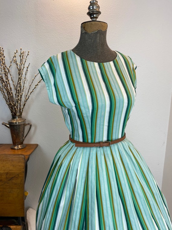 green blue striped dress Bayside Stripe Linen Maxi Dress – Z SUPPLY main image 0