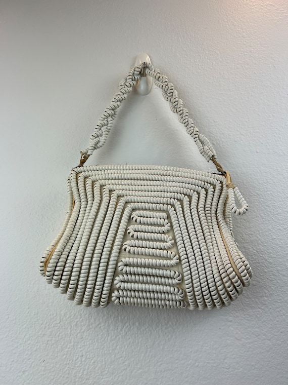 1940’s Telephone Cord Purse / 40s Telephone Cord … - image 3