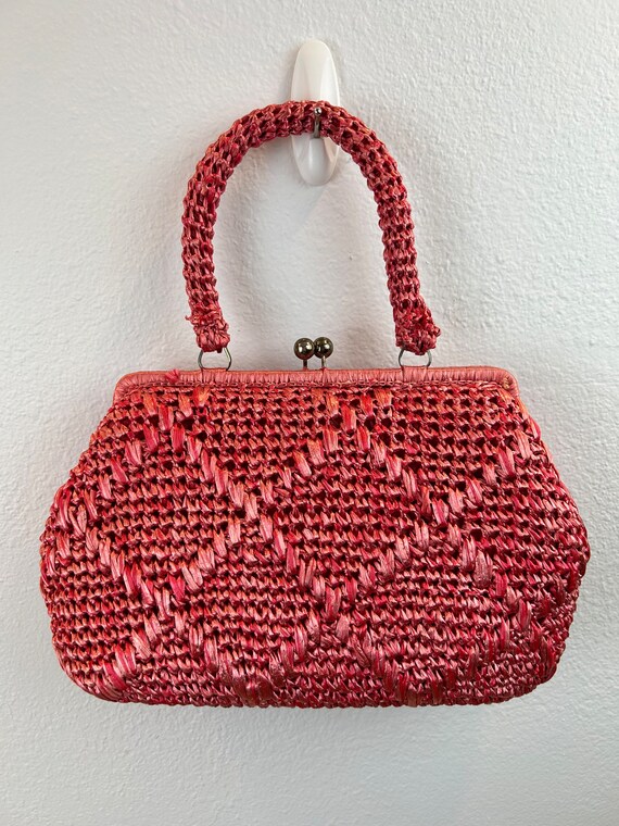 1960’s Raffia Purse / 60s Raffia Purse / 1960s pu… - image 7