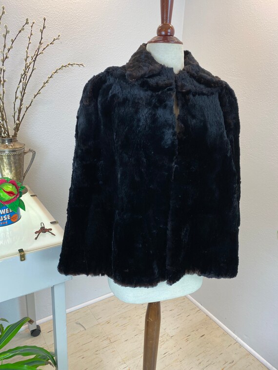 Vintage 1940’a Fur Capelet - image 2