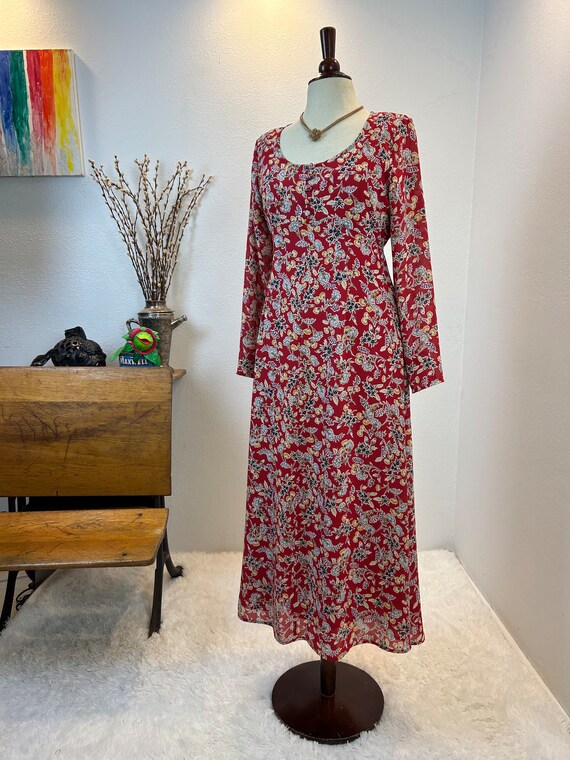 ann taylor dress Ann Taylor Weekend Tie Strap Midi Dress Size 10 Terra Toscana Women's