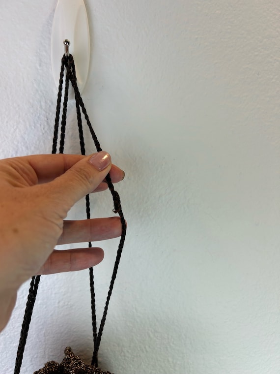 1940s Purse with plastic Marbled bottom / 1940s p… - image 10