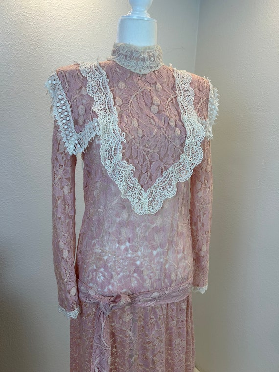 1980’s Gunne Sax / Jessica McClintock / 1980s  dr… - image 3