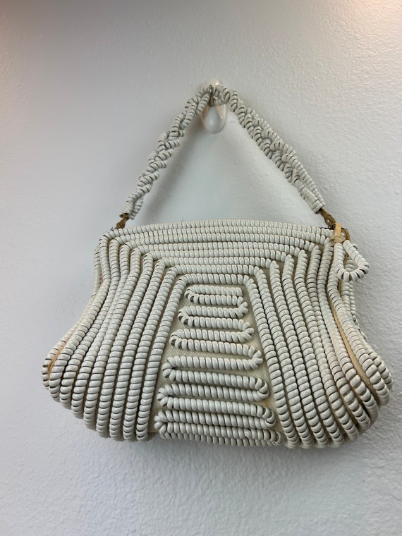 1940’s Telephone Cord Purse / 40s Telephone Cord p