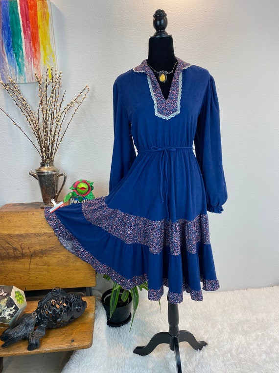 1970s Prairie Dress / 70s Prairie Dress / vintage… - image 1