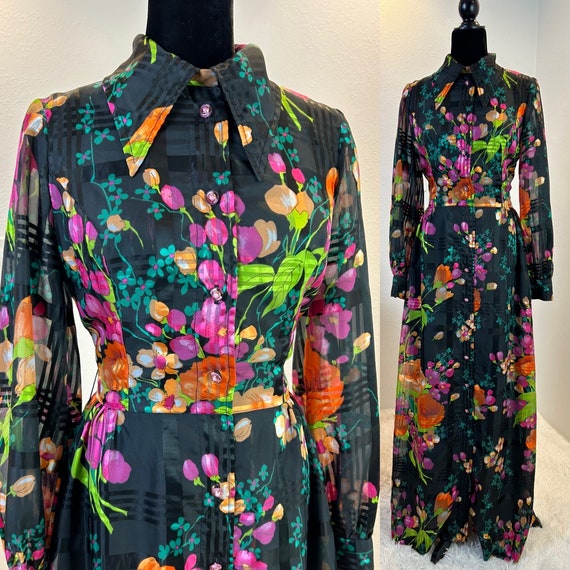 1970s  Maxi / 70s  maxi dress / 1970s dress / 60s… - image 1