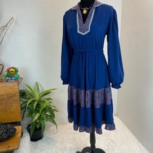 1970s Prairie Dress / 70s Prairie Dress / vintage Prairie Dress image 3