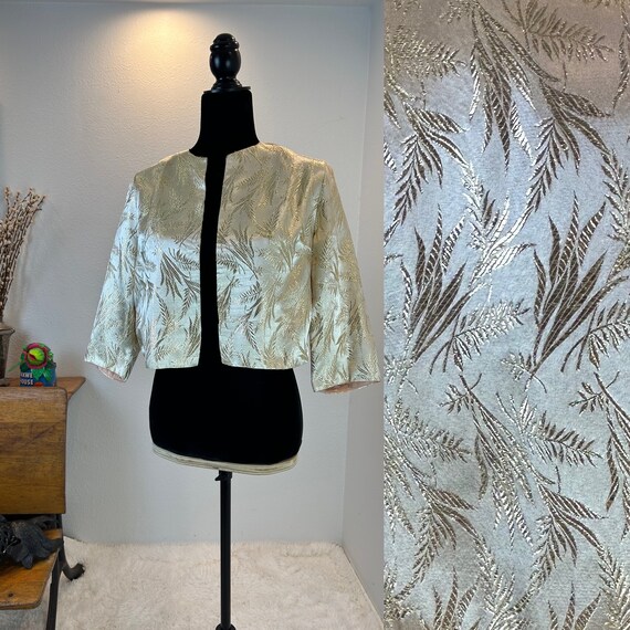Lurex bolero gold store