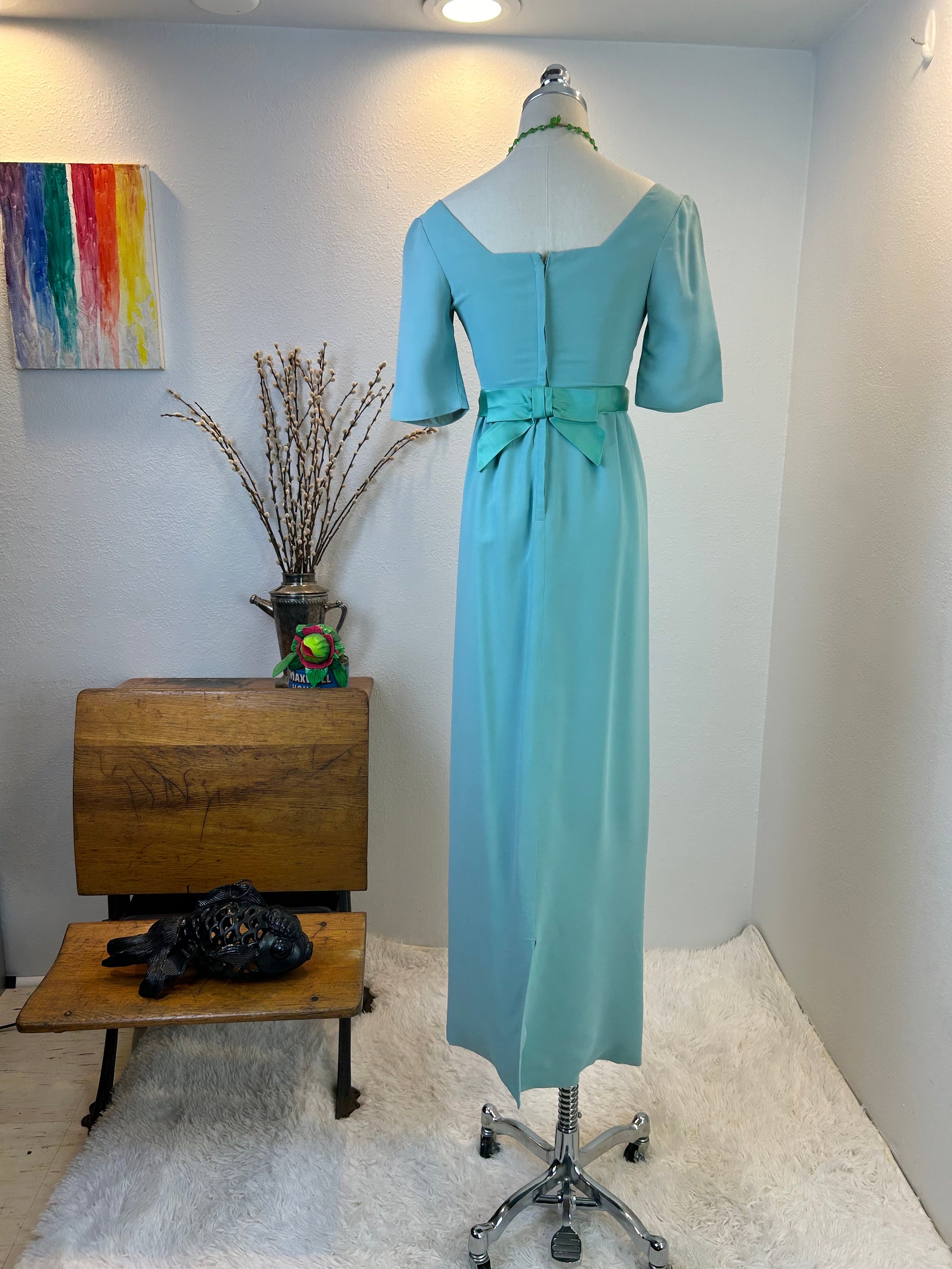 1960s empire waist dress 1960s Guy Laroche Black Empire Waist Evening Dress main image 0