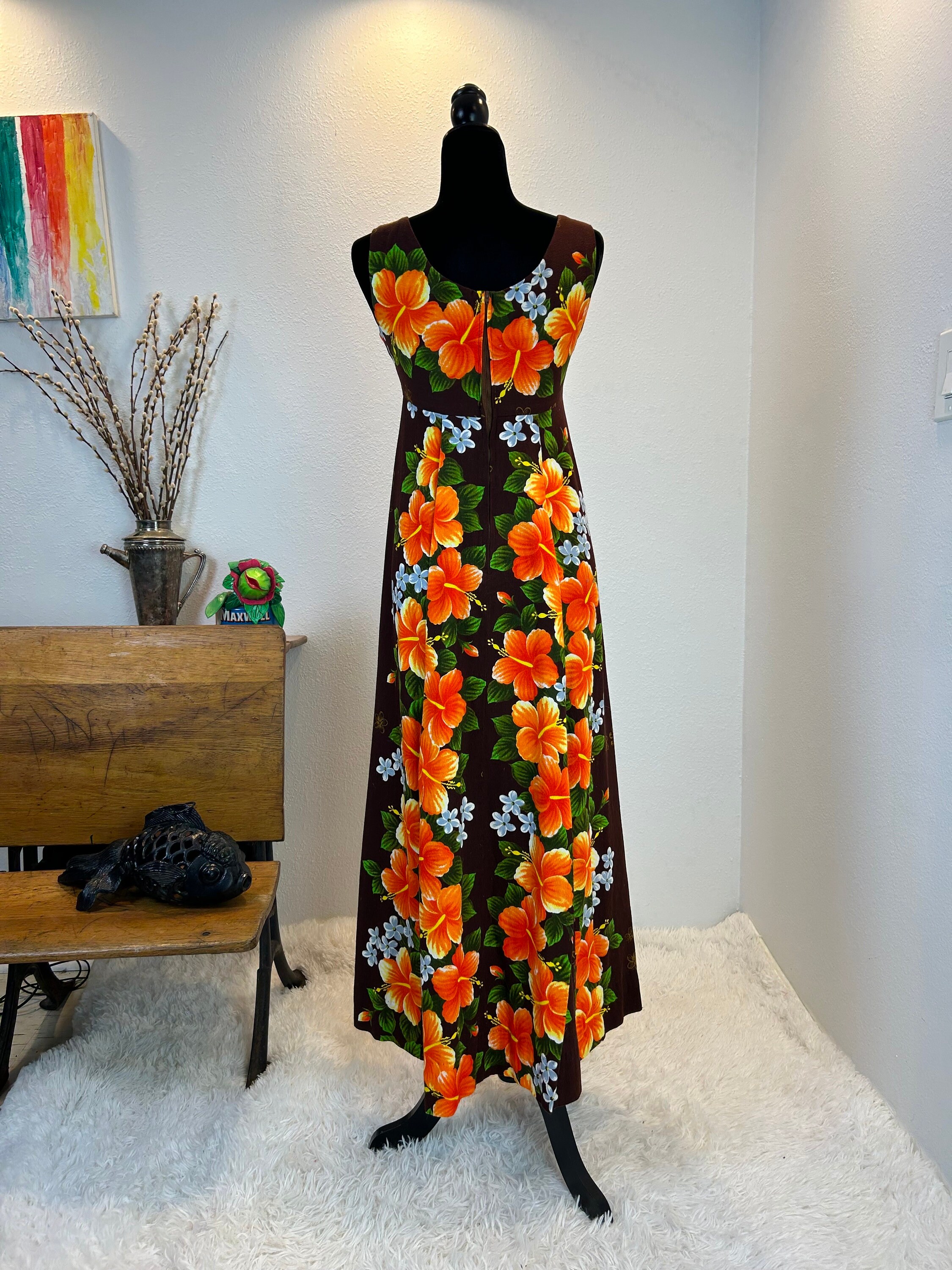 1960's Ui-maikai Dress / Vintage Hawaiian Dress / 1960s