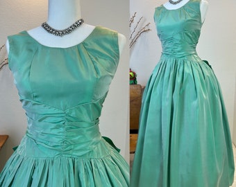 1950s Emma Domb dress / 1950s gown / 1950s dress / 50s dress / 1950s prom / vintage Emma Domb / vintage dress  / vintage gown