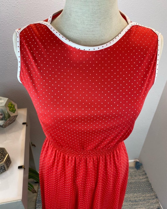 Vintage 1980’s Red and White Polkadot Dress