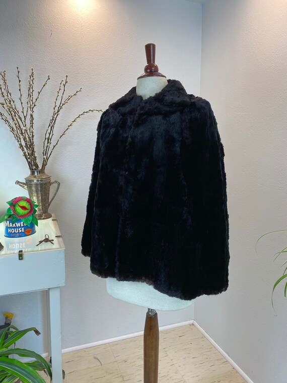 Vintage 1940’a Fur Capelet - image 3