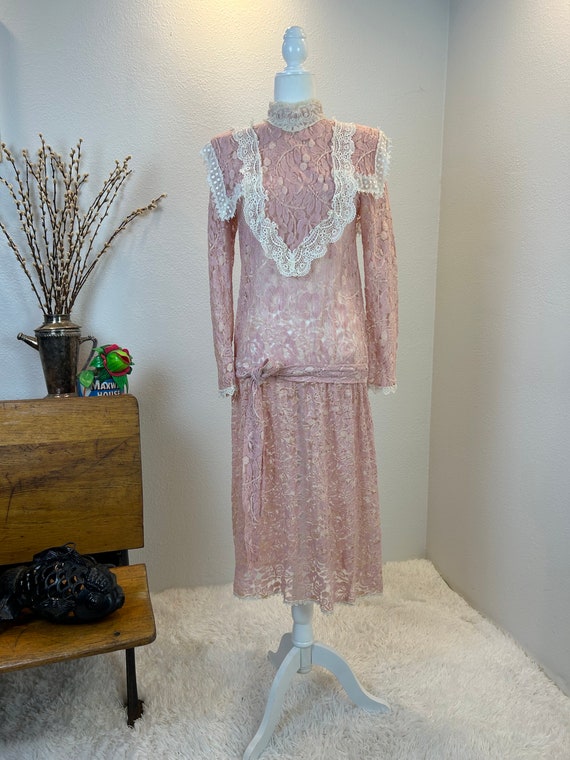 1980’s Gunne Sax / Jessica McClintock / 1980s  dr… - image 7