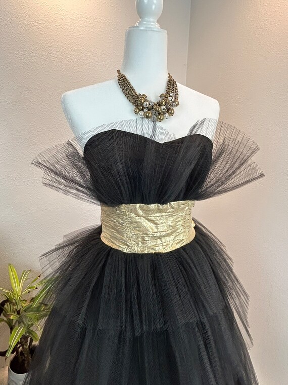 1950s Prom dress / 1950s Party Dress / 1950s Cupc… - image 10