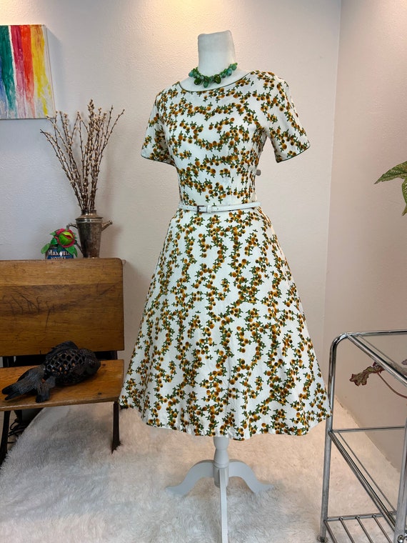 1950s dress / 50s dress / 1950s floral dress / 19… - image 10