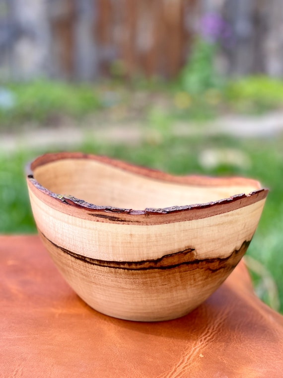 Hand Turned One of a Kind Spalted Maple Bowl Hand Turned One of a Kind Spalted Maple Bowl