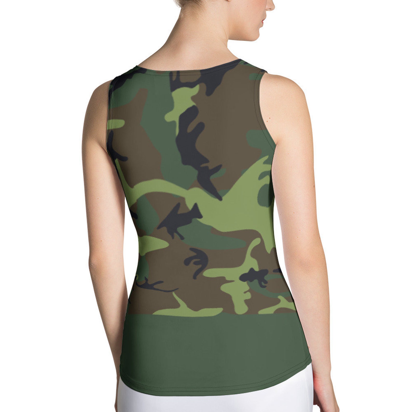 Camo Designer Tank Top Etsy