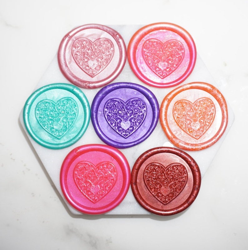 Heart Pre-made Wax Seals