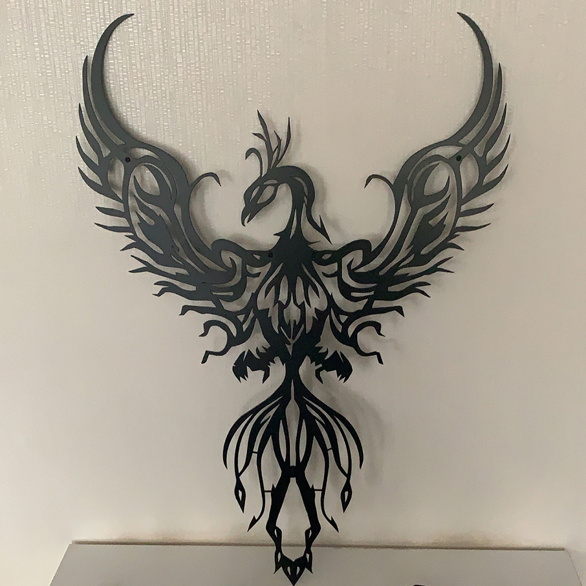 Phoenix Metal Wall ArtMetal Wall SignAnimal Metal Wall Etsy
