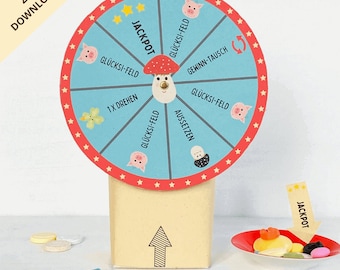 DIY Silvester Party Spiel  für Kinder/ Kinderparty Spiel/ Kindergeburtstag Spiele drinnen/ Silvester mit Kindern/ PDF-Vorlage zum Ausdrucken