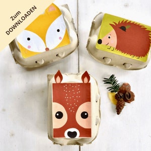 DIY: Natur-Bingo mit Suchtafel mit Schatzkiste / Spiel für den Kindergeburtstag / 3-6 Jahre / Mitgebsel / PDF-Vorlage zum Ausdrucken