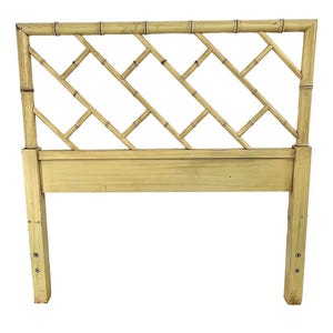 Vintage Henry Link Chinoiserie Faux Bamboo Twin Headboard - Shipping NOT FREE, PIckup or Contact Before Purchase for Shipping Quote