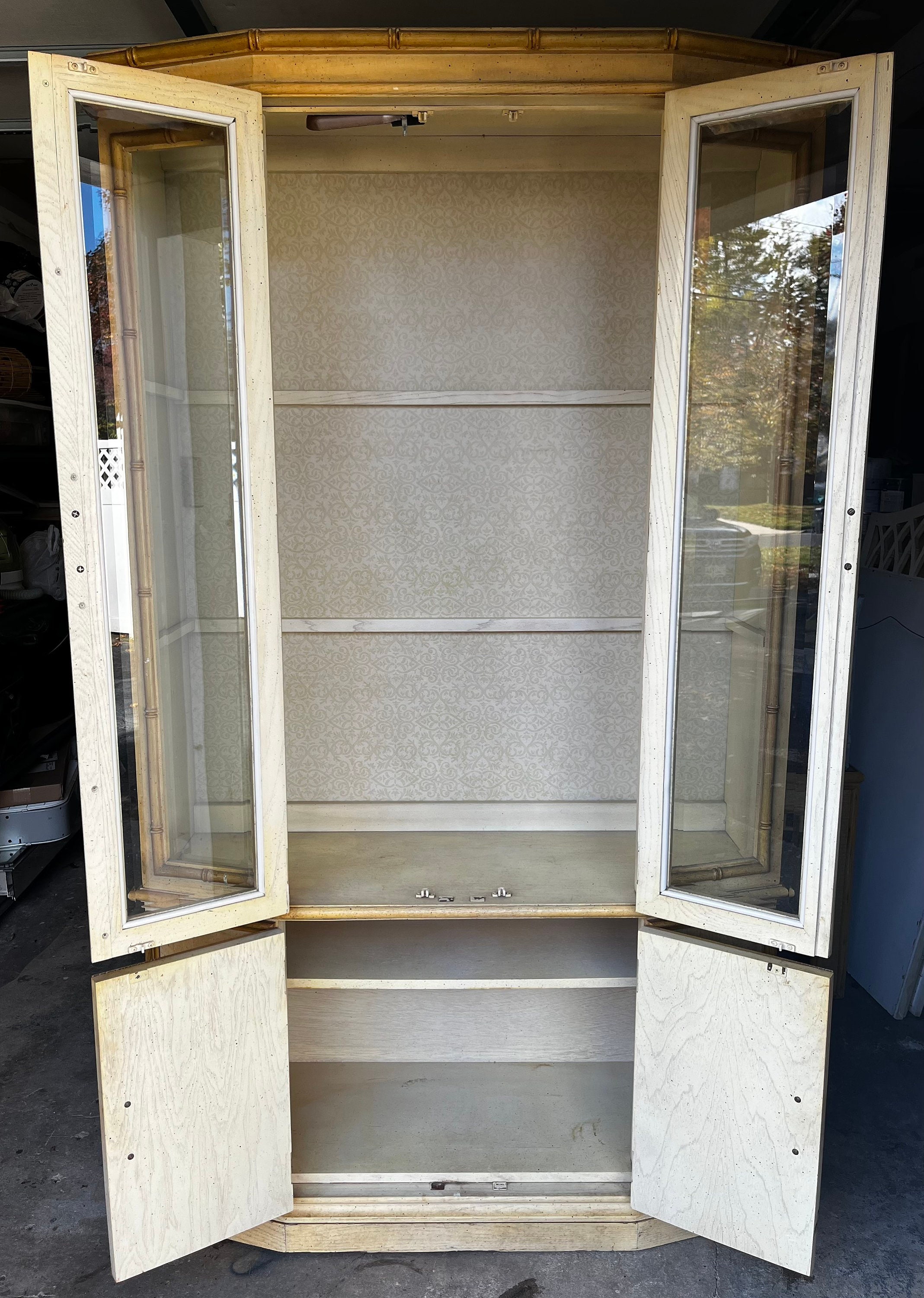Stanley bamboo sale china cabinet