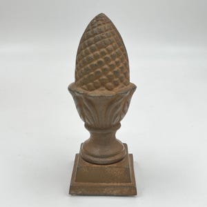 Vintage Cast Iron Acorn Finial, Pinecone Finial, or Pineapple Finial - Paperweight, Doorstop, or Bookend