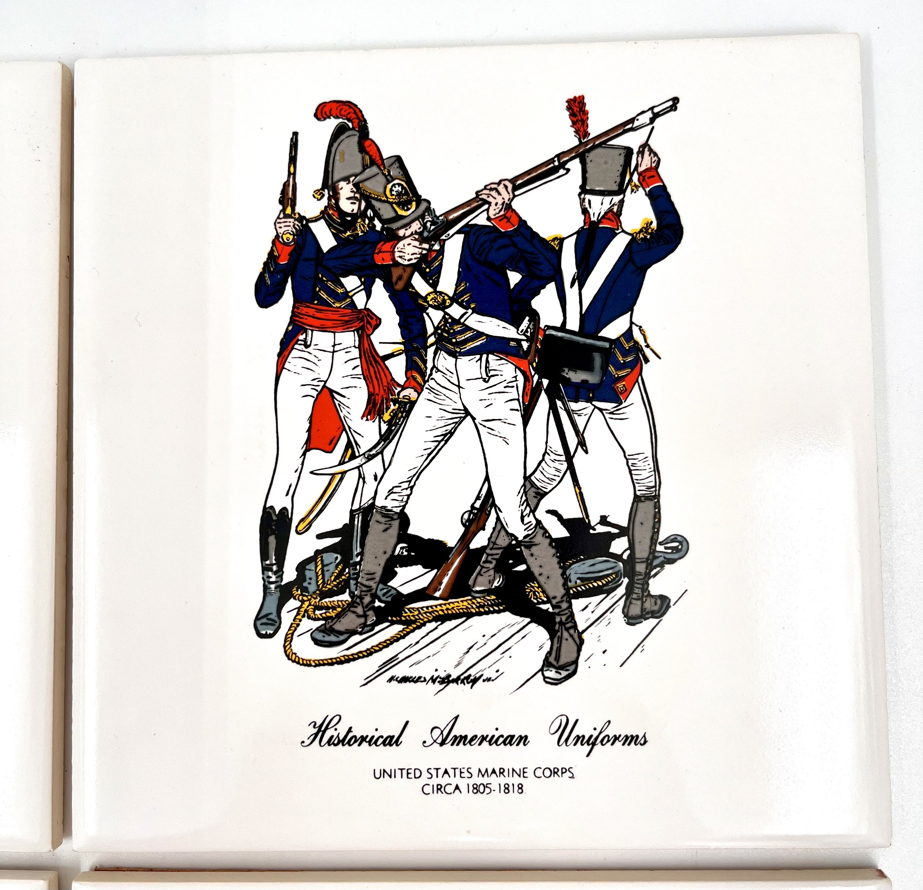 Vintage Early American Military Decor Historical American