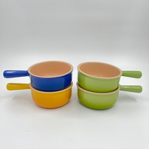 Vintage Unused Le Creuset Stoneware French Onion Soup Bowl With