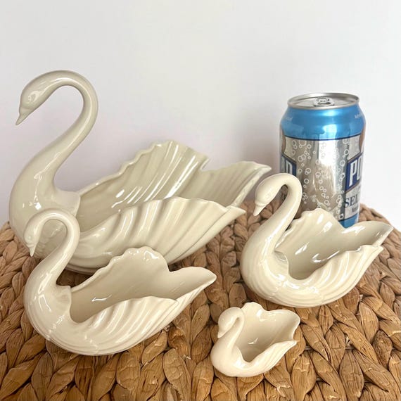Vintage Lenox and Other Porcelain and Gold Swans - Etsy