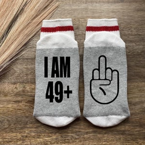 Turning 50 Socks - 50th Birthday Gift - Turning 50 - 50th Socks - 50th Birthday Party