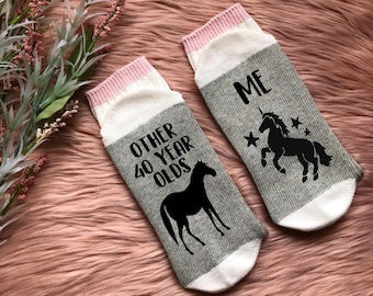 Other 40 Year Olds/Me-Birthday Socks-Hello 40-40th Birthday Gift-Forty AF-This is Forty-Turning 40-40th Gift-BFF Birthday Gift