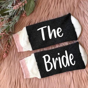 The Bride Socks-Bride Gifts-Engagement Gift-Bridal Party Gift-Will You Be My-Wedding Socks-Bridal Shower Gift
