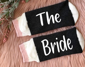 The Bride Socks-Bride Gifts-Engagement Gift-Bridal Party Gift-Will You Be My-Wedding Socks-Bridal Shower Gift
