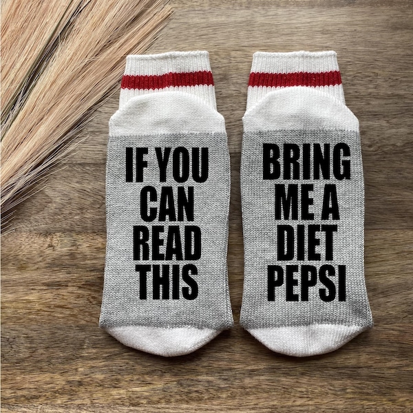 Diet Pepsi Socks Gift- Soda Lover-Soda Gift-Boyfriend Gift-Birthday Gift-Gift for Her-Pepsi Lover Gift-Friend Gift-Gift Under 20