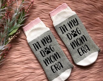 In My Dog Mom Era Socks - Dog Mom Gifts - Dog Lover Gift - Dog Theme Present - Dog Mom Era