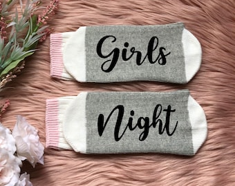 Girls Night Socks - Ladies Night Socks - Girls Gone Mild Night - Girls Night In -Best Friend Gifts-Sisters Night