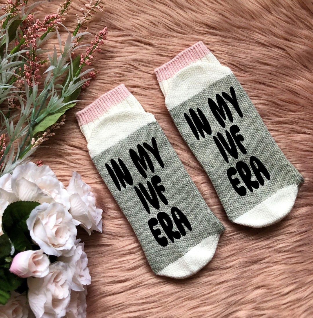 In My IVF Era Socks IVF Gifts Transfer Day Socks Transfer Day Gift Lucky Ivf Socks Etsy