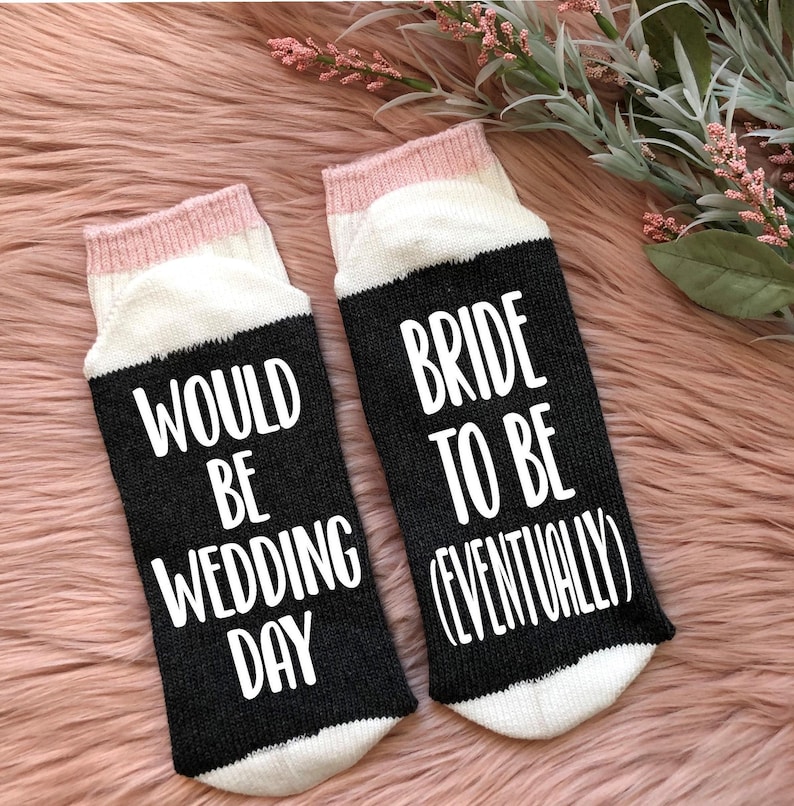 Postponed Wedding Bridal Shower Gift Bride to Be Covid Wedding Bride 2021 Socks Quarantine Bride